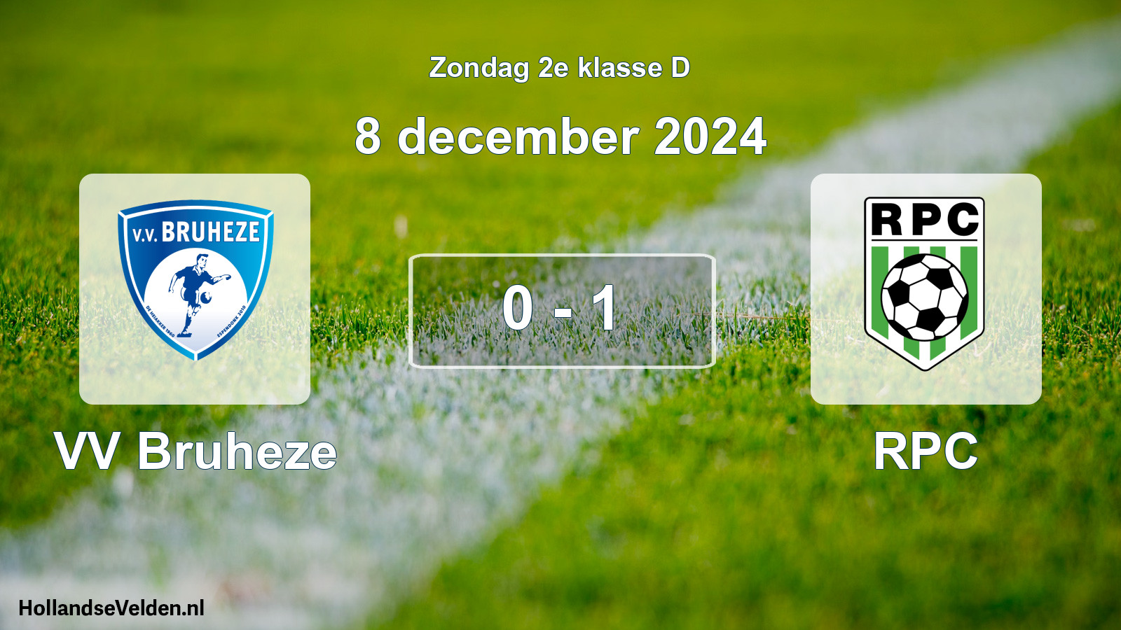 Total number of matches played: VV Bruheze - RPC 0 - 1 (8 December 2024)