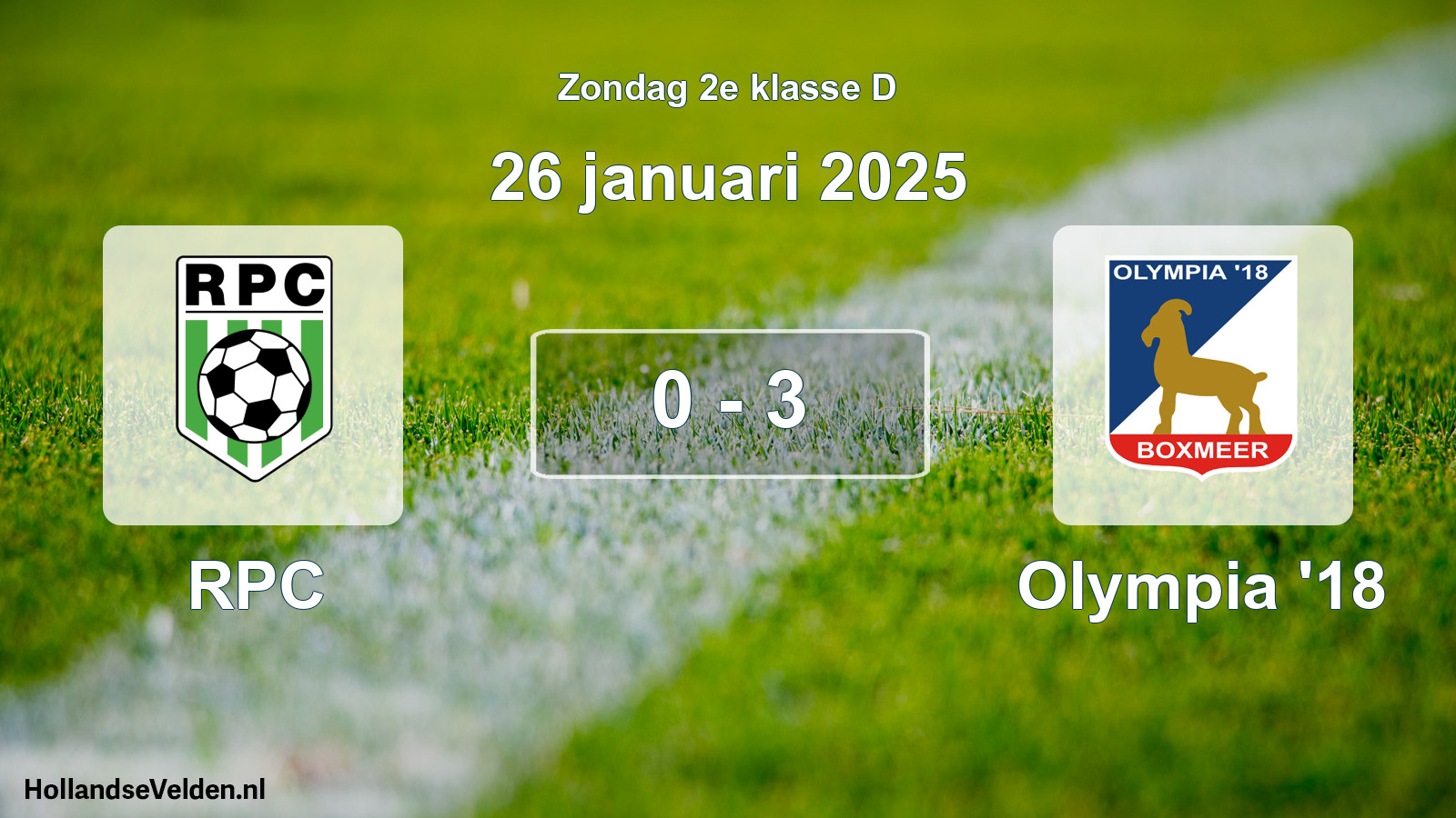 Total number of matches played: RPC - Olympia '18 0 - 3 (26 January 2025)