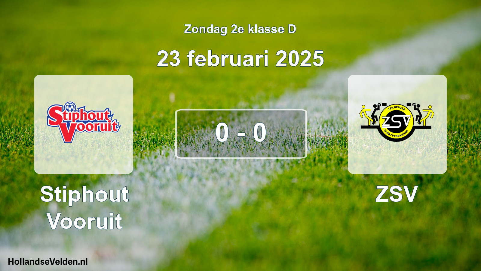 Total number of matches played: Stiphout Vooruit - ZSV 0 - 0 (23 February 2025)