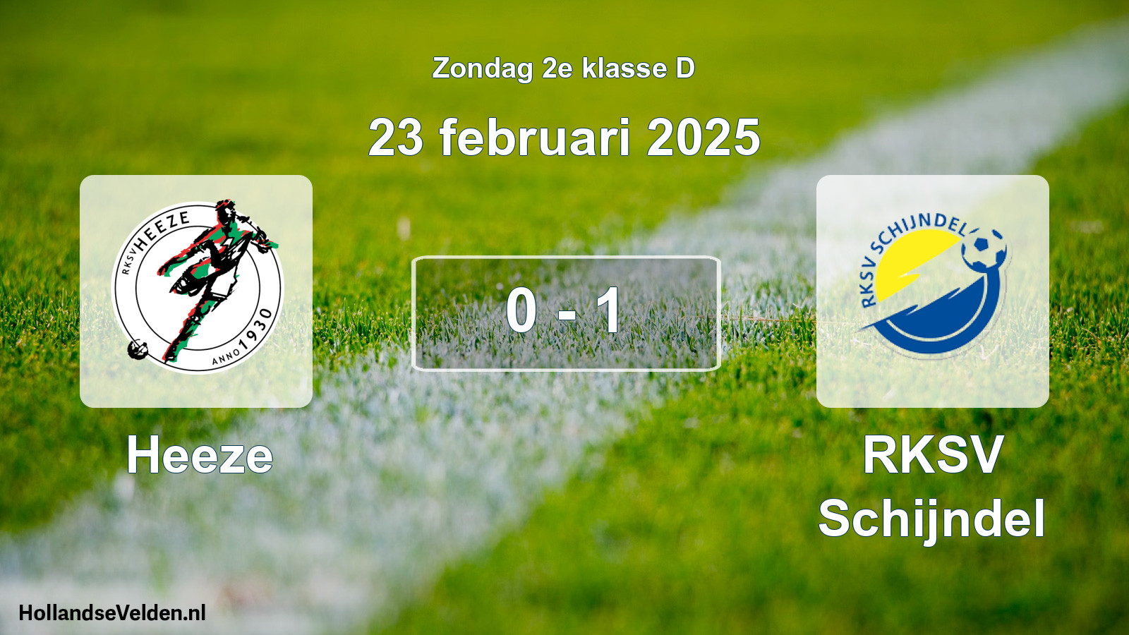Total number of matches played: Heeze - RKSV Schijndel 0 - 1 (23 February 2025)