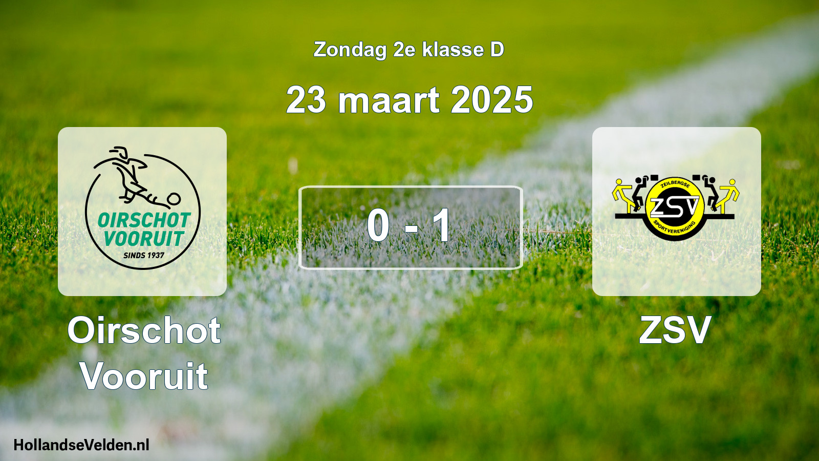 Total number of matches played: Oirschot Vooruit - ZSV 0 - 1 (23 March 2025)