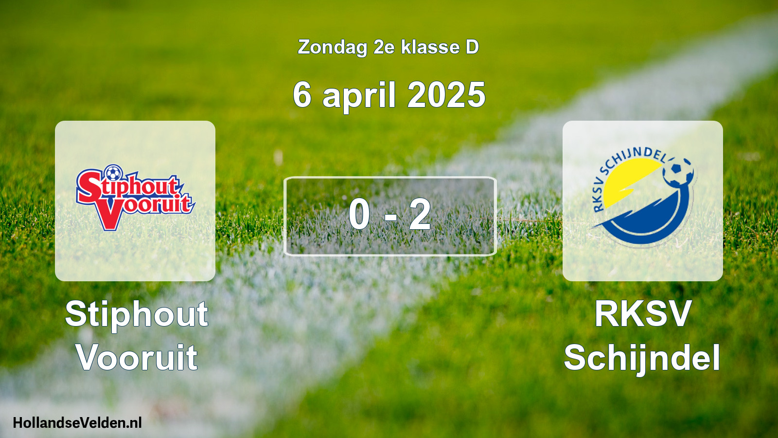 Total number of matches played: Stiphout Vooruit - RKSV Schijndel 0 - 2 (6 April 2025)
