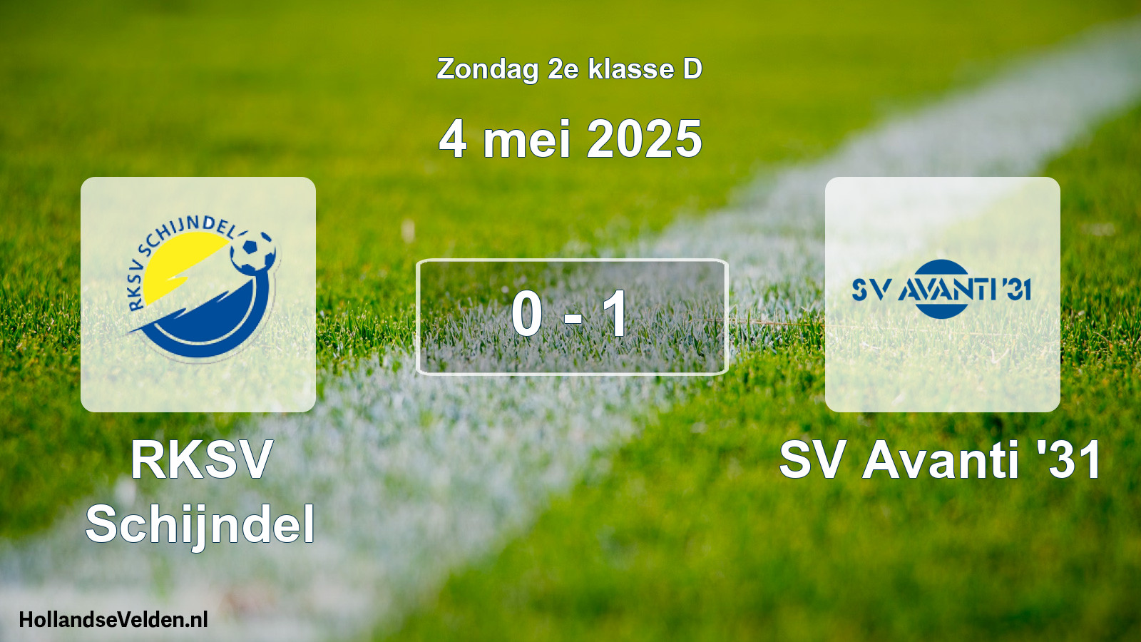 Total number of matches played: RKSV Schijndel - SV Avanti '31 0 - 1 (4 May 2025)