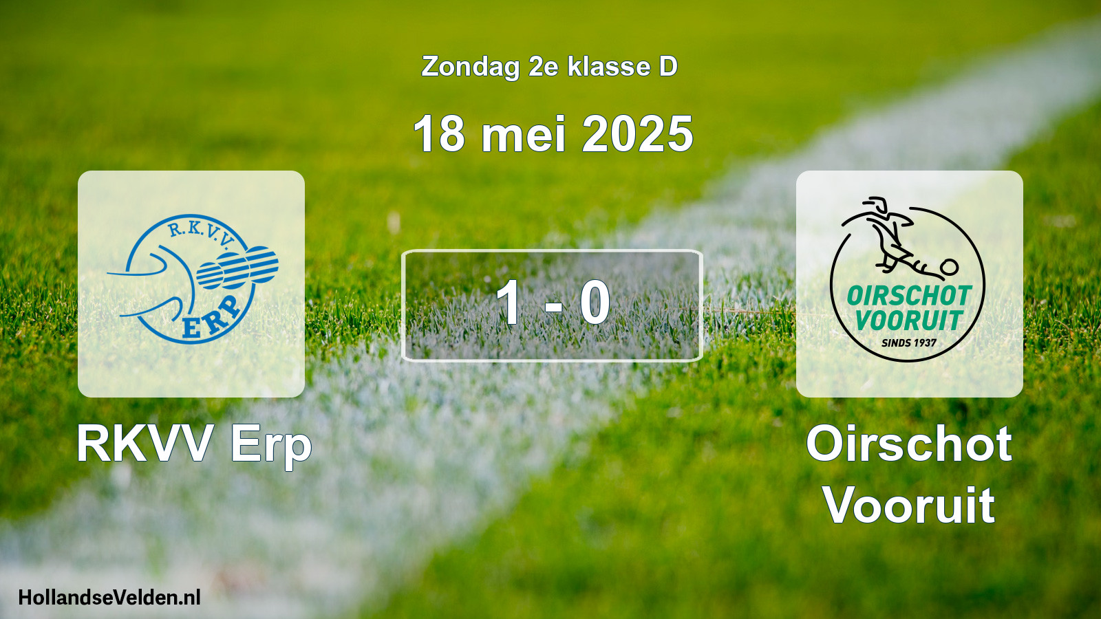 Total number of matches played: RKVV Erp - Oirschot Vooruit 1 - 0 (18 May 2025)