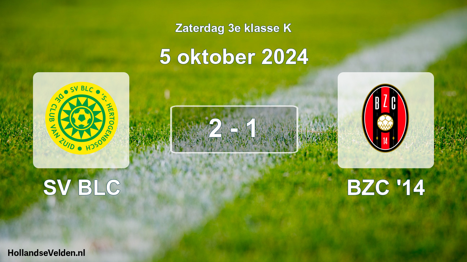Total number of matches played: SV BLC - BZC '14 2 - 1 (5 October 2024)