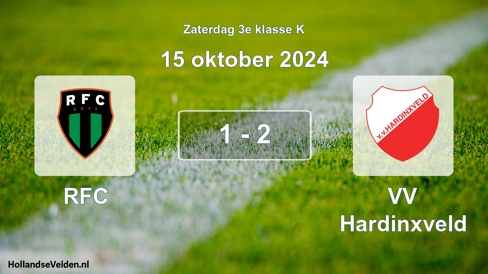 Total number of matches played: RFC - VV Hardinxveld 1 - 2 (15 October 2024)