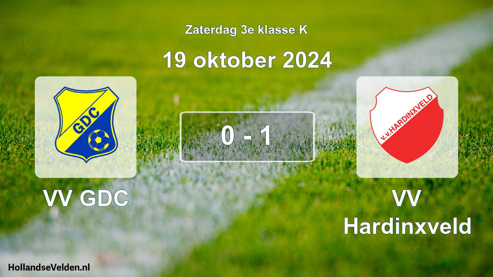 Total number of matches played: VV GDC - VV Hardinxveld 0 - 1 (19 October 2024)
