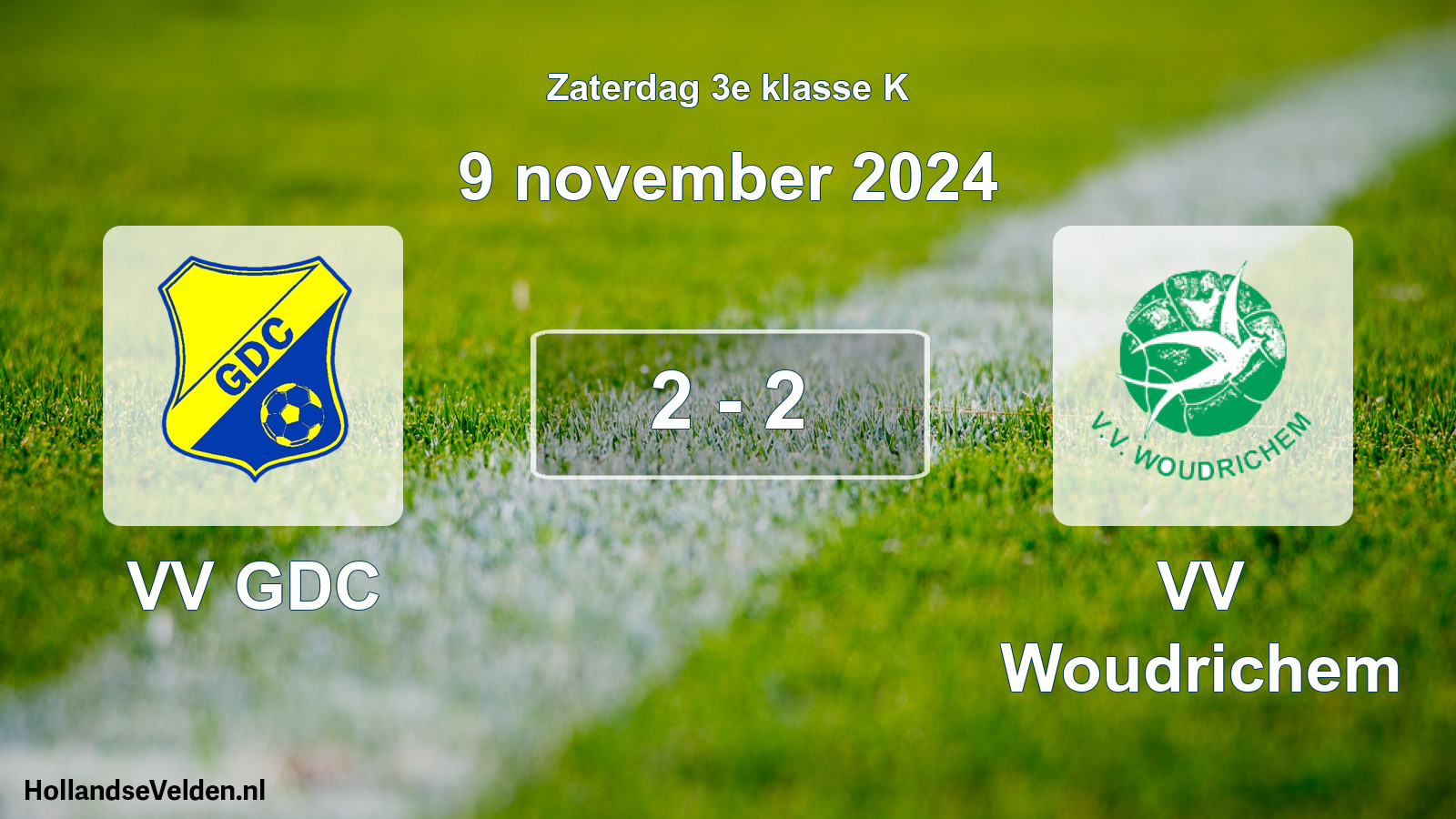 Total number of matches played: VV GDC - VV Woudrichem 2 - 2 (9 November 2024)