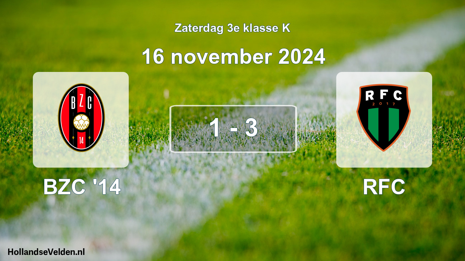 Total number of matches played: BZC '14 - RFC 1 - 3 (16 November 2024)