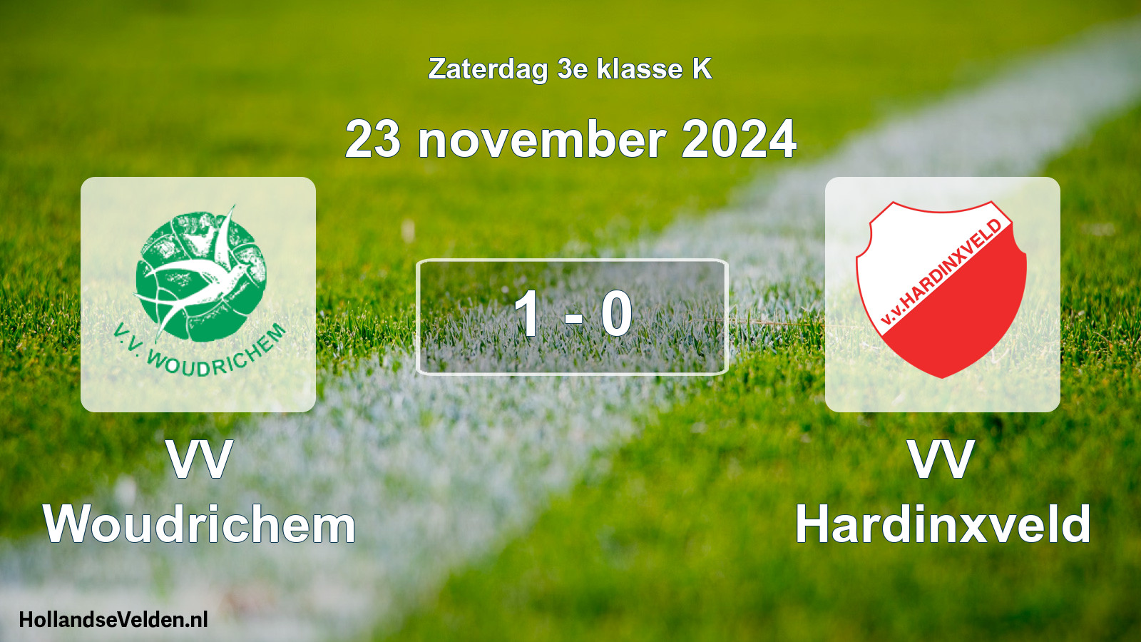 Total number of matches played: VV Woudrichem - VV Hardinxveld 1 - 0 (23 November 2024)