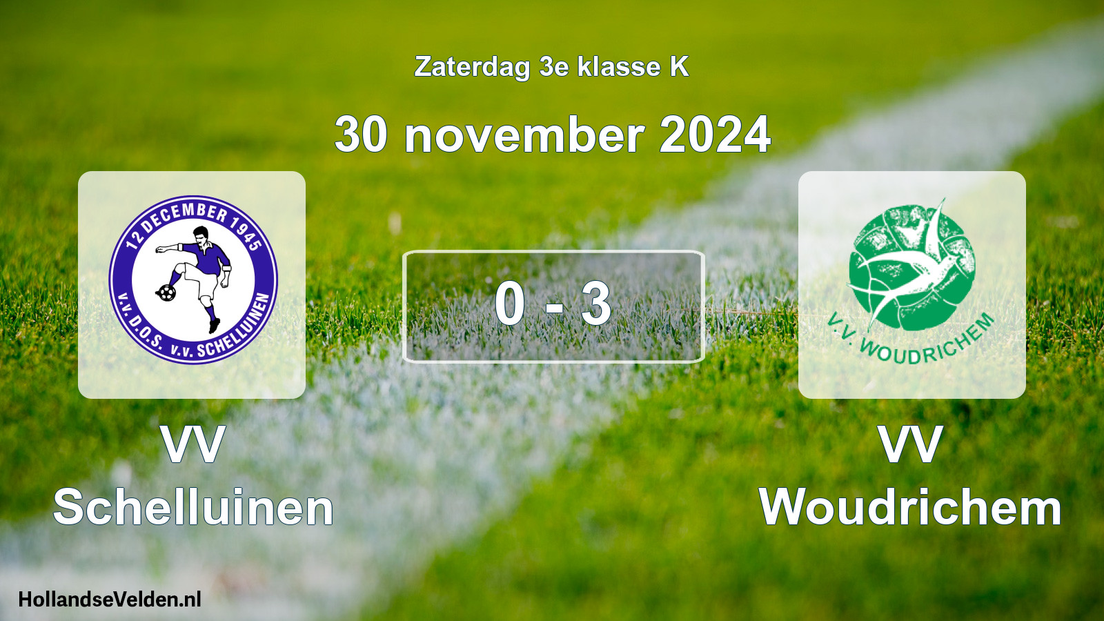 Total number of matches played: VV Schelluinen - VV Woudrichem 0 - 3 (30 November 2024)