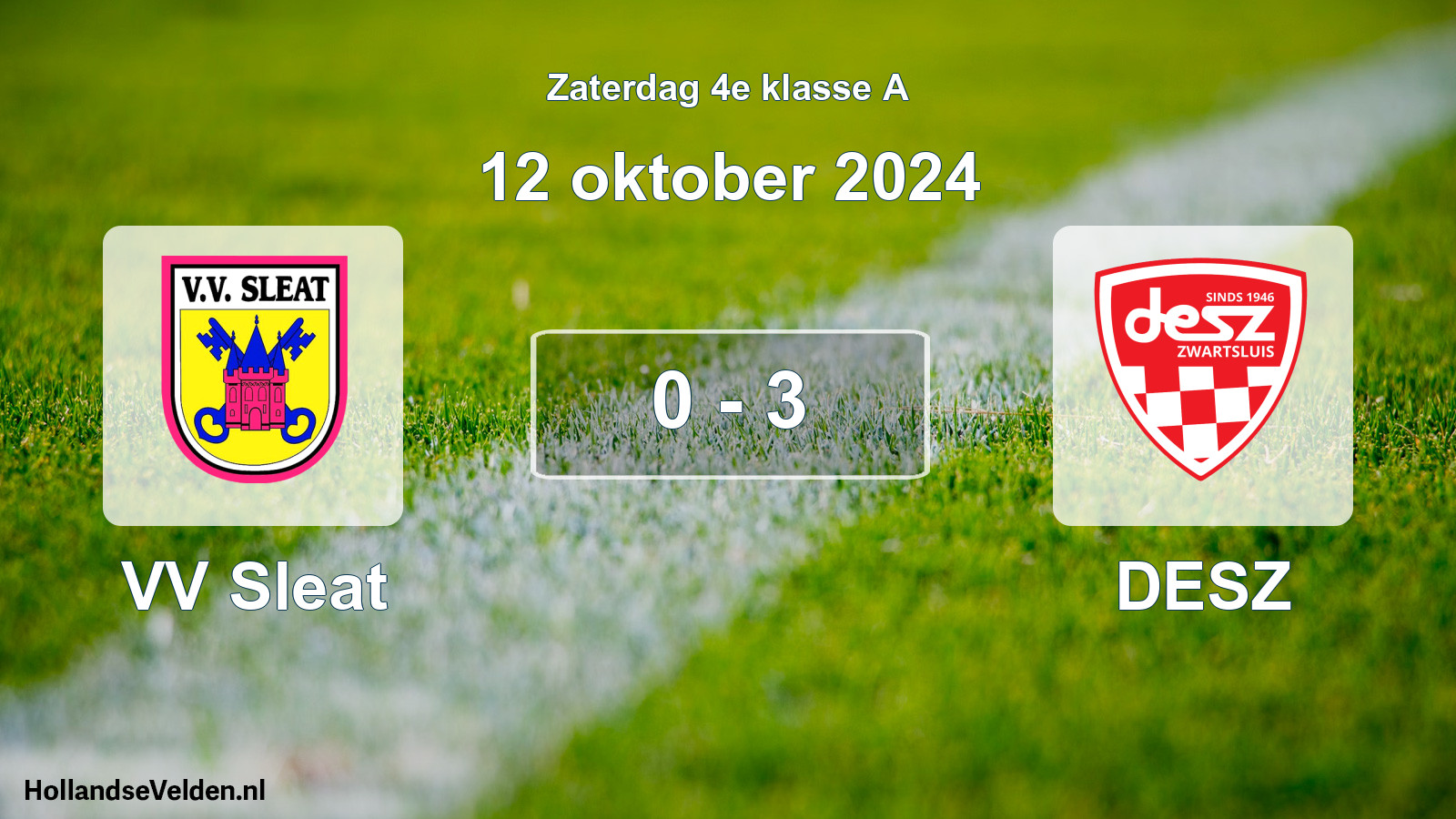 Total number of matches played: VV Sleat - DESZ 0 - 3 (12 October 2024)