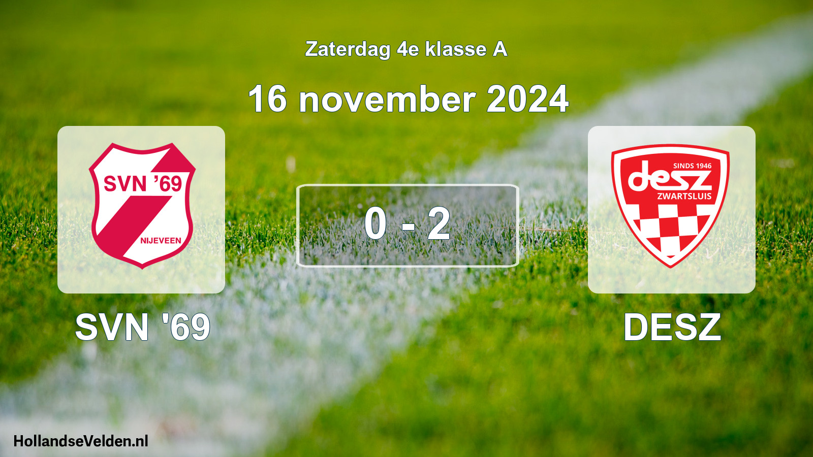Total number of matches played: SVN '69 - DESZ 0 - 2 (16 November 2024)