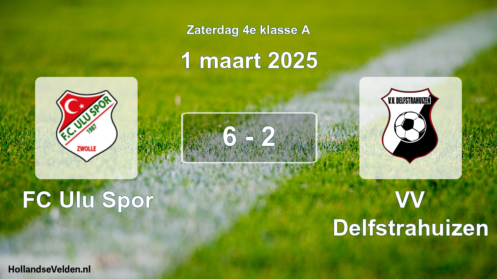 Total number of matches played: FC Ulu Spor - VV Delfstrahuizen 6 - 2 (1 March 2025)
