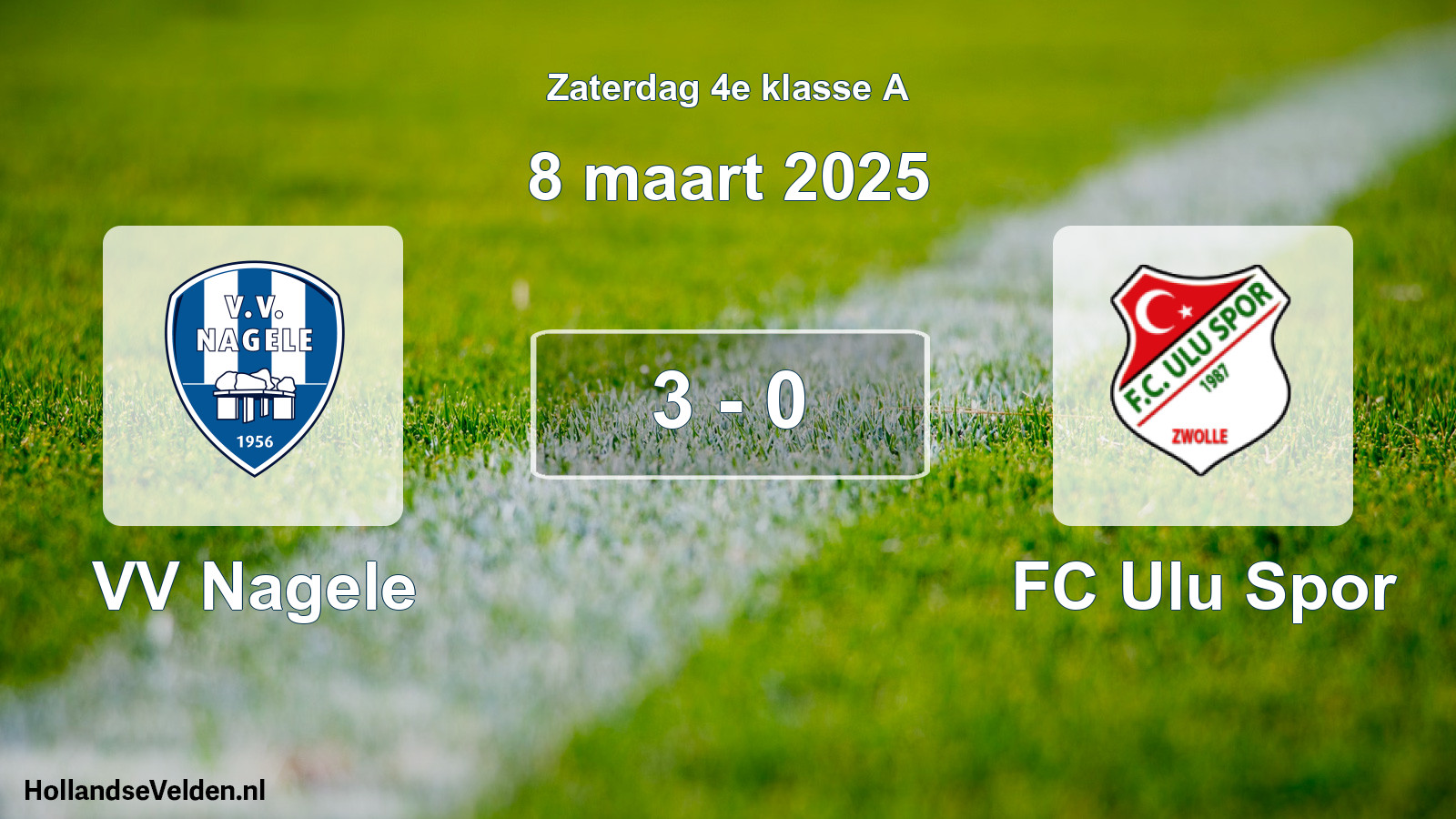 Total number of matches played: VV Nagele - FC Ulu Spor 3 - 0 (8 March 2025)