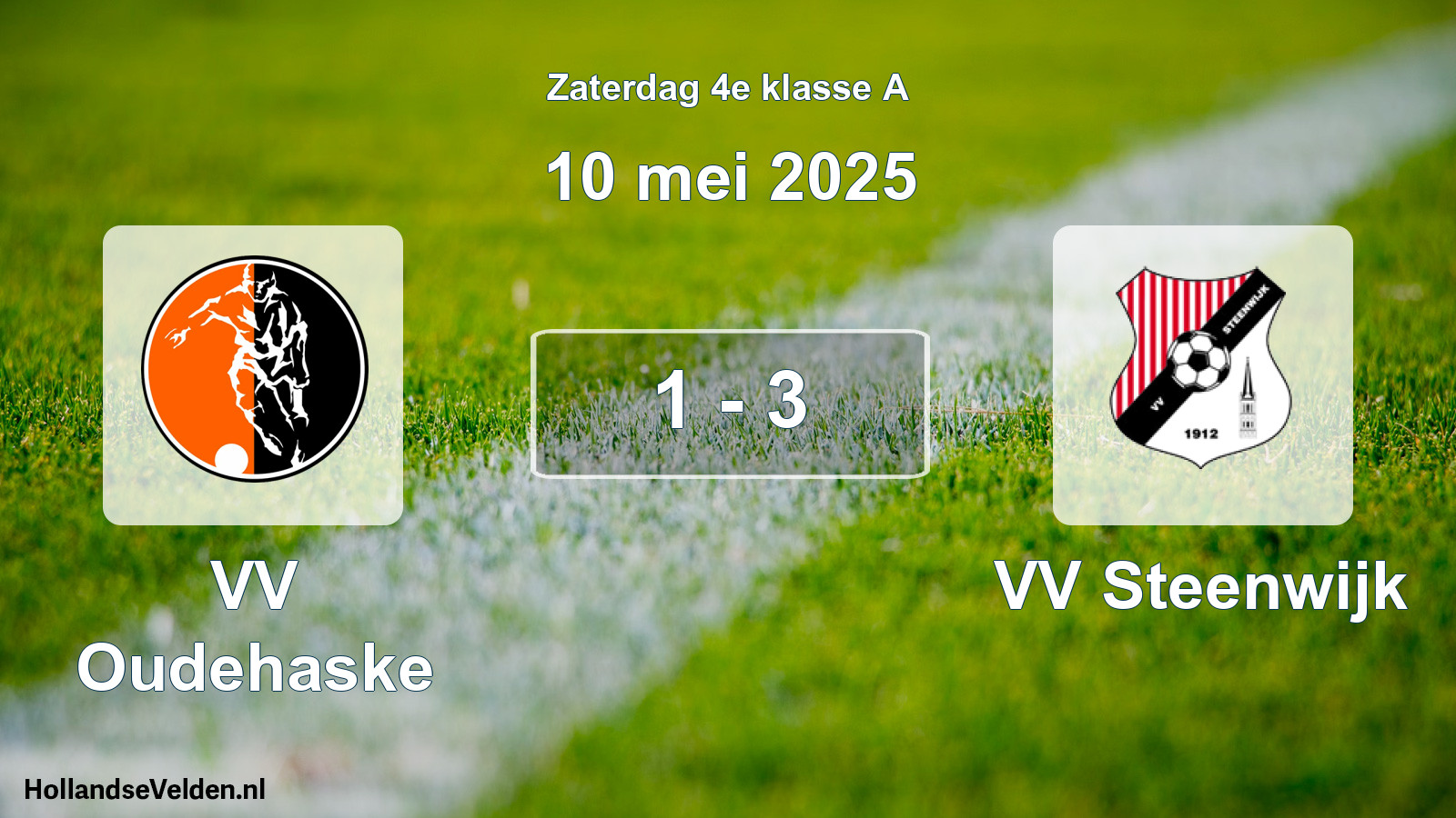 Total number of matches played: VV Oudehaske - VV Steenwijk 1 - 3 (10 May 2025)