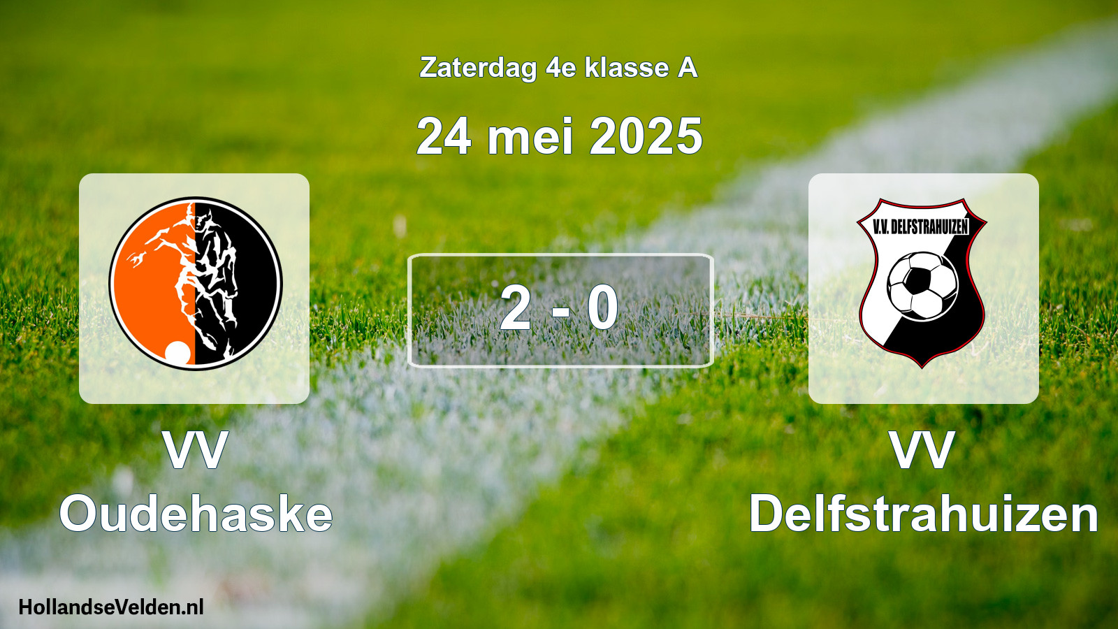 Total number of matches played: VV Oudehaske - VV Delfstrahuizen 2 - 0 (24 May 2025)