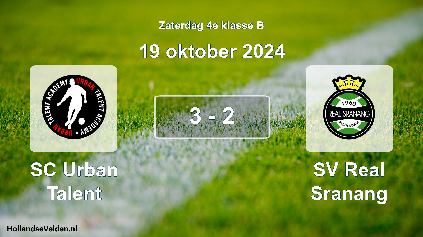 Total number of matches played: SC Urban Talent - SV Real Sranang 3 - 2 (19 October 2024)