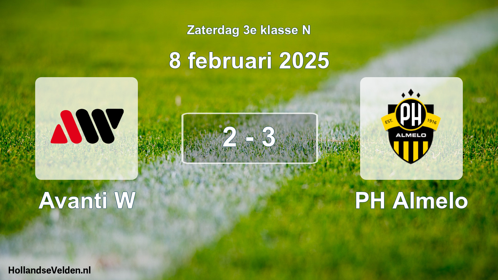 Total number of matches played: Avanti W - PH Almelo 2 - 3 (8 February 2025)