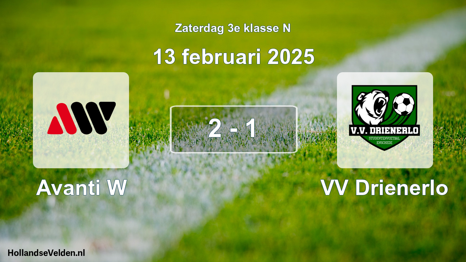 Total number of matches played: Avanti W - VV Drienerlo 2 - 1 (13 February 2025)