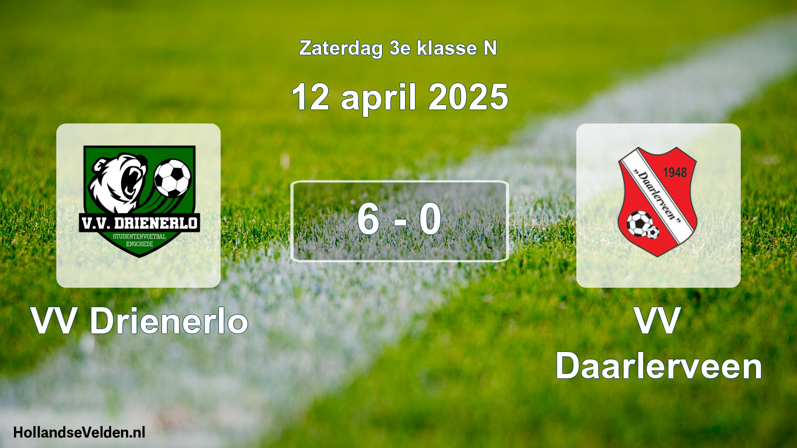 Total number of matches played: VV Drienerlo - VV Daarlerveen 6 - 0 (12 April 2025)
