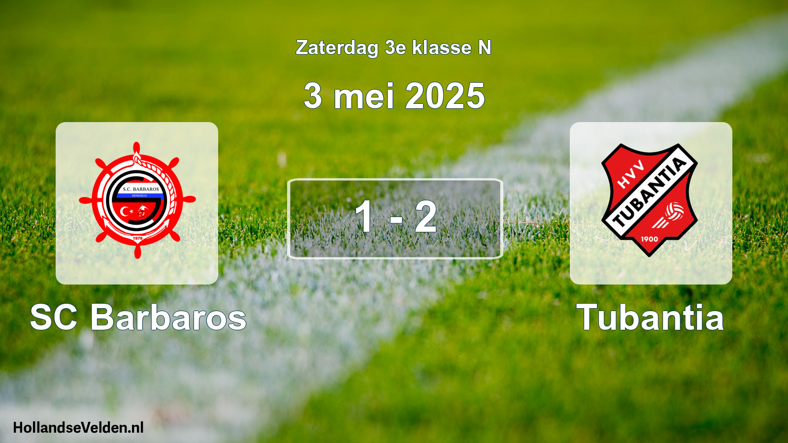 Total number of matches played: SC Barbaros - Tubantia 1 - 2 (3 May 2025)
