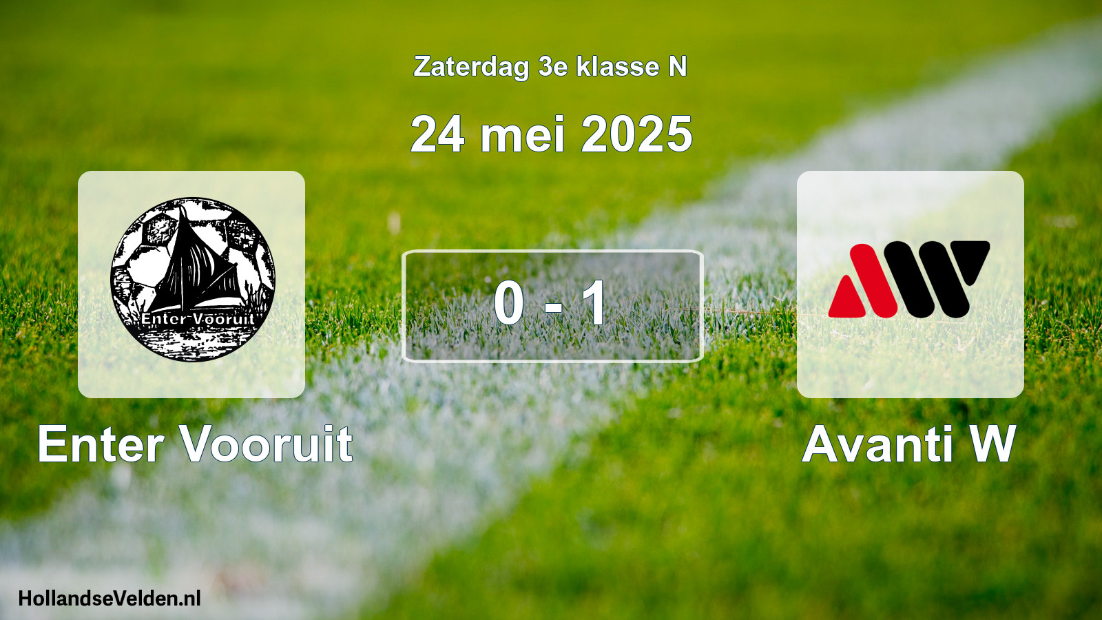 Total number of matches played: Enter Vooruit - Avanti W 0 - 1 (24 May 2025)