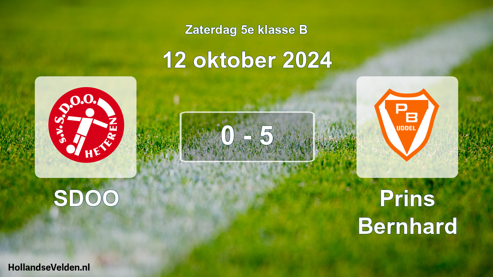 Total number of matches played: SDOO - Prins Bernhard 0 - 5 (12 October 2024)