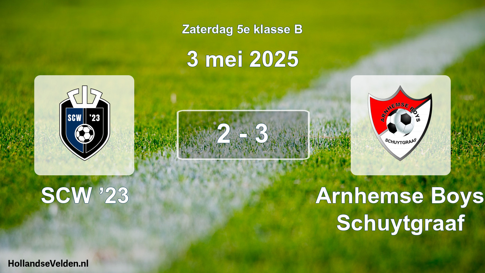 Total number of matches played: SCW ’23 - Arnhemse Boys Schuytgraaf 2 - 3 (3 May 2025)