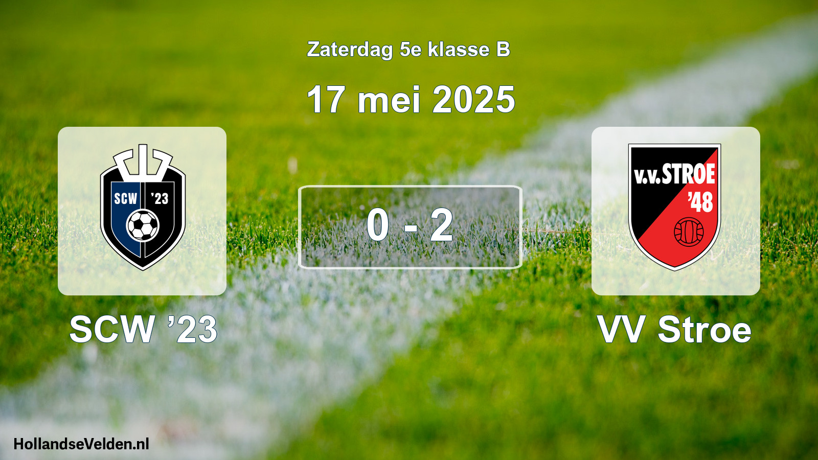 Total number of matches played: SCW ’23 - VV Stroe 0 - 2 (17 May 2025)