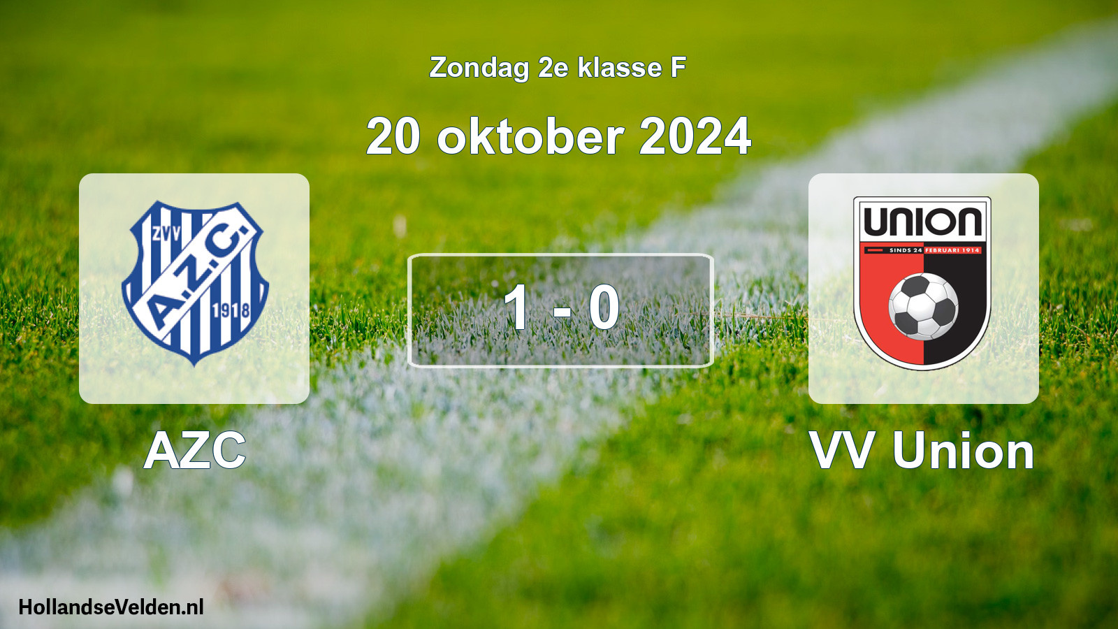 Total number of matches played: AZC - VV Union 1 - 0 (20 October 2024)