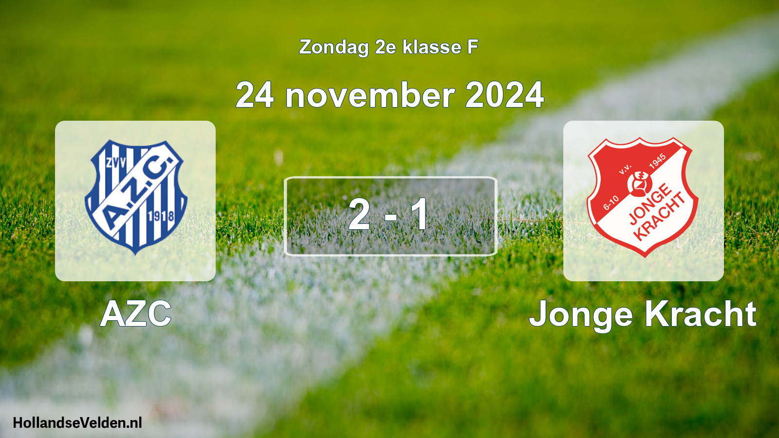 Total number of matches played: AZC - Jonge Kracht 2 - 1 (24 November 2024)