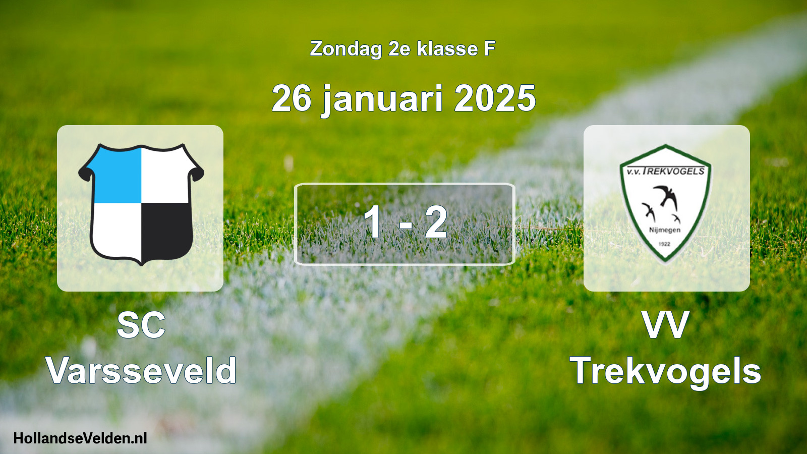 Total number of matches played: SC Varsseveld - VV Trekvogels 1 - 2 (26 January 2025)