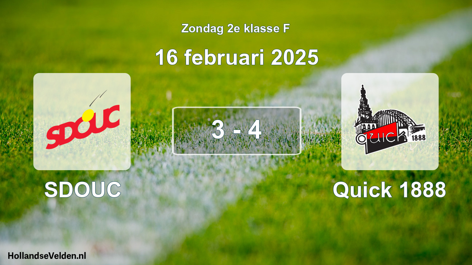 Total number of matches played: SDOUC - Quick 1888 3 - 4 (16 February 2025)
