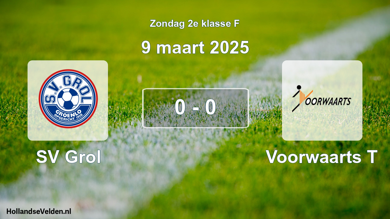 Total number of matches played: SV Grol - Voorwaarts T 0 - 0 (9 March 2025)