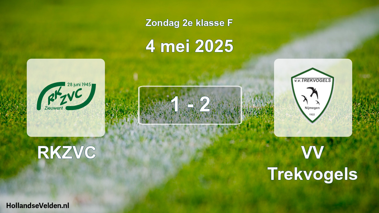 Total number of matches played: RKZVC - VV Trekvogels 1 - 2 (4 May 2025)