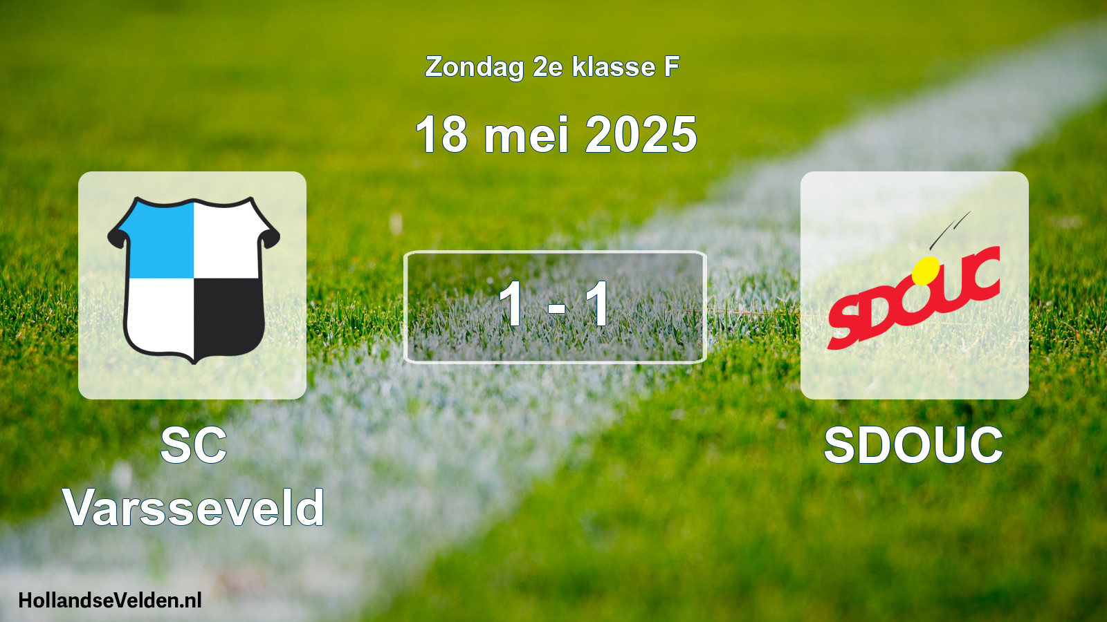 Total number of matches played: SC Varsseveld - SDOUC 1 - 1 (18 May 2025)