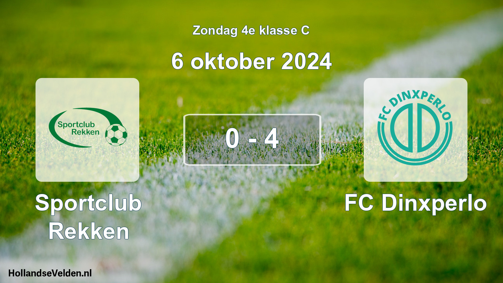 Total number of matches played: Sportclub Rekken - FC Dinxperlo 0 - 4 (6 October 2024)