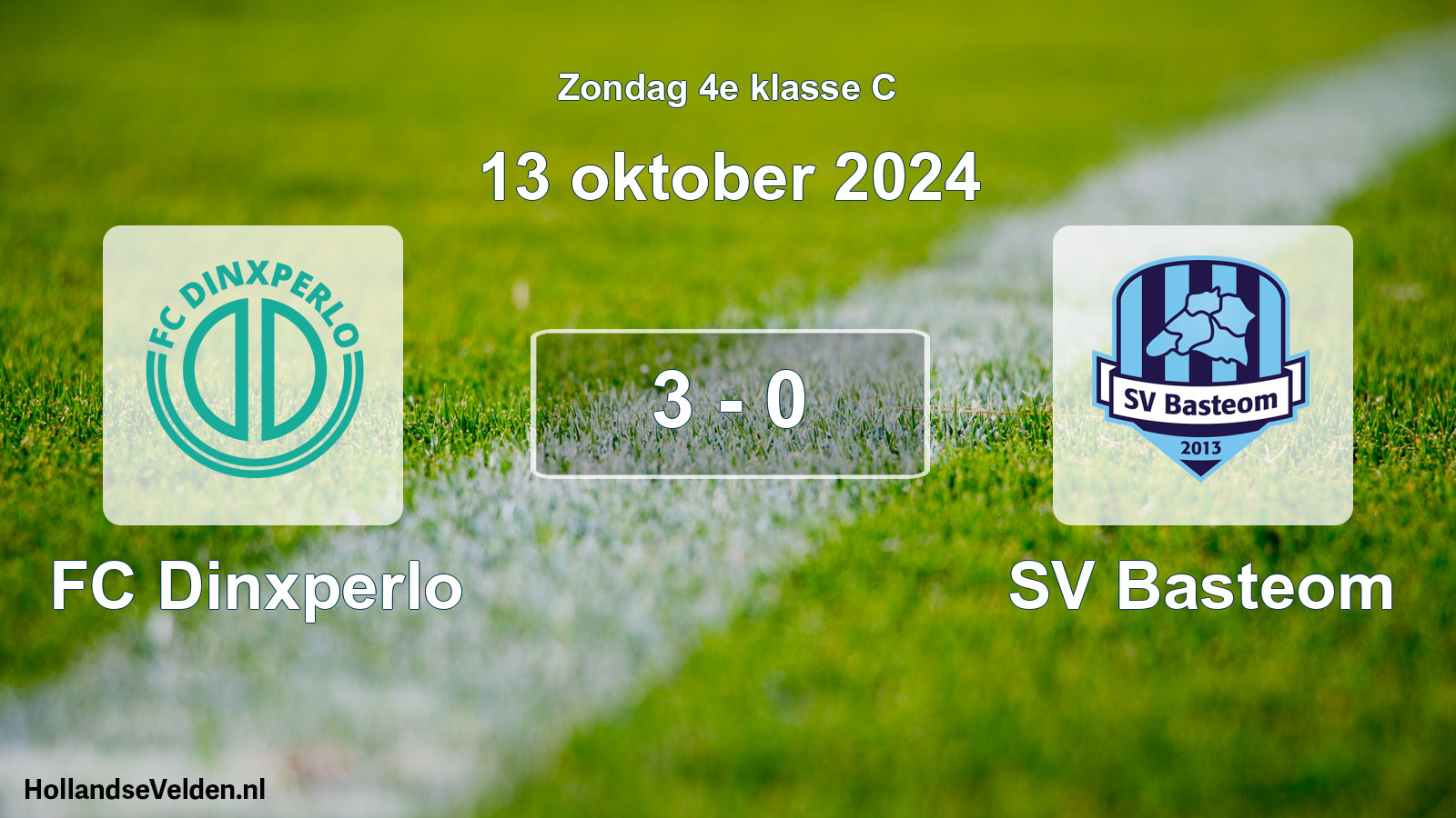 Total number of matches played: FC Dinxperlo - SV Basteom 3 - 0 (13 October 2024)