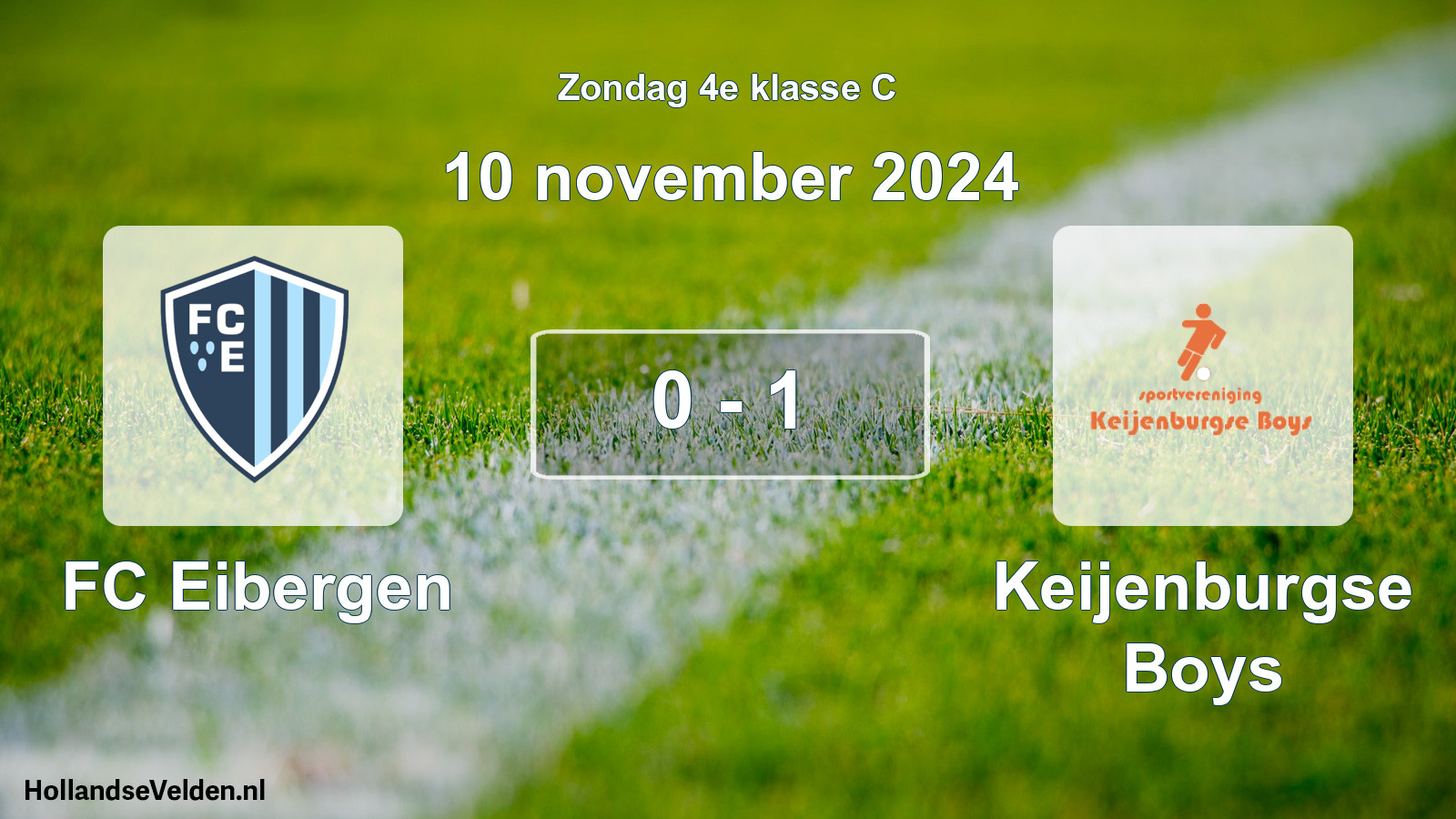 Total number of matches played: FC Eibergen - Keijenburgse Boys 0 - 1 (10 November 2024)