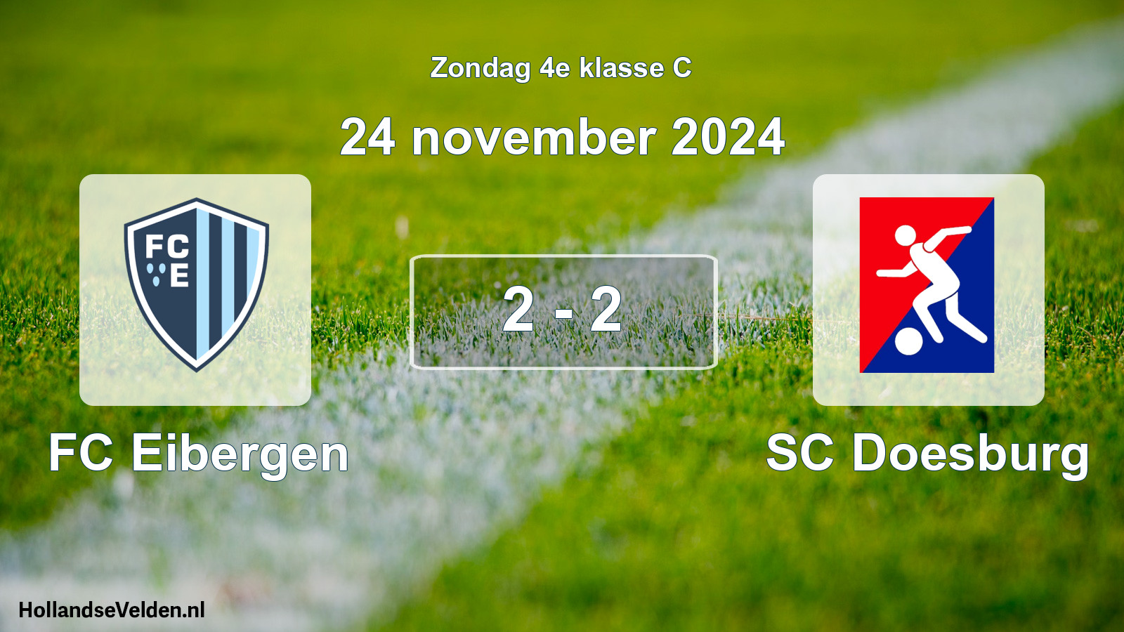 Total number of matches played: FC Eibergen - SC Doesburg 2 - 2 (24 November 2024)