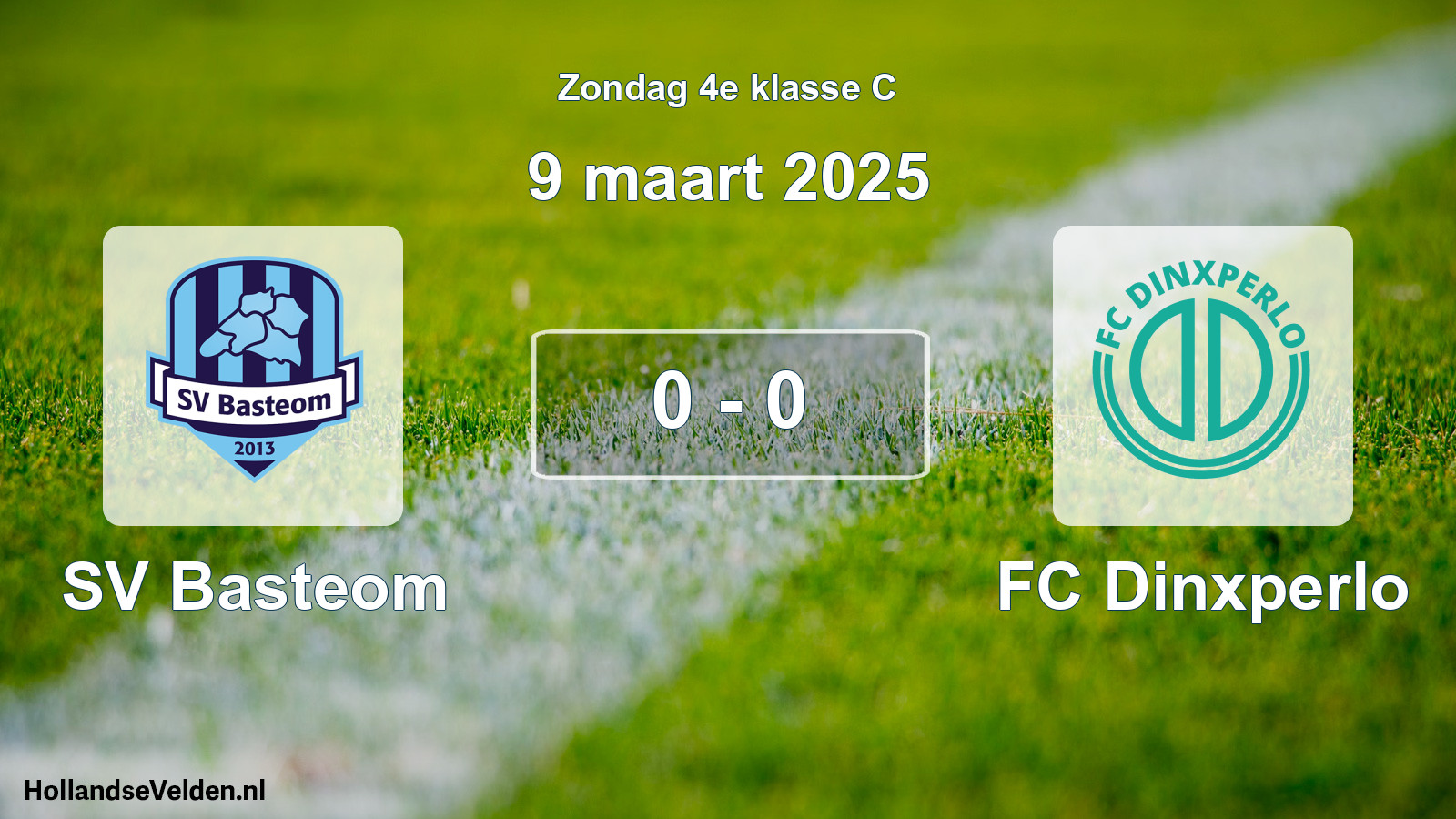 Total number of matches played: SV Basteom - FC Dinxperlo 0 - 0 (9 March 2025)