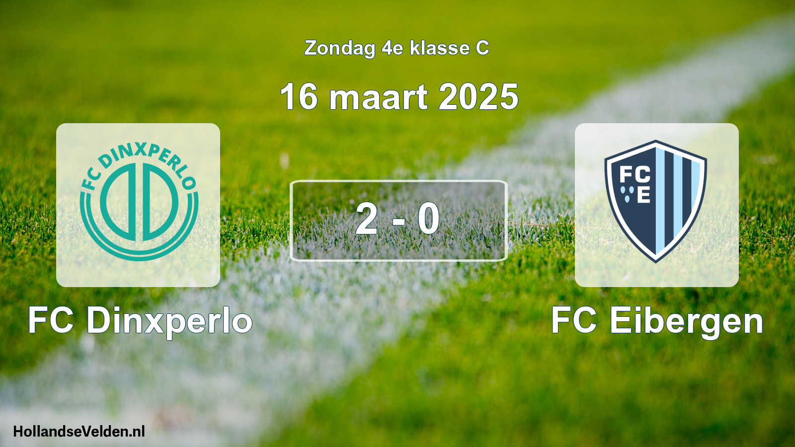 Total number of matches played: FC Dinxperlo - FC Eibergen 2 - 0 (16 March 2025)