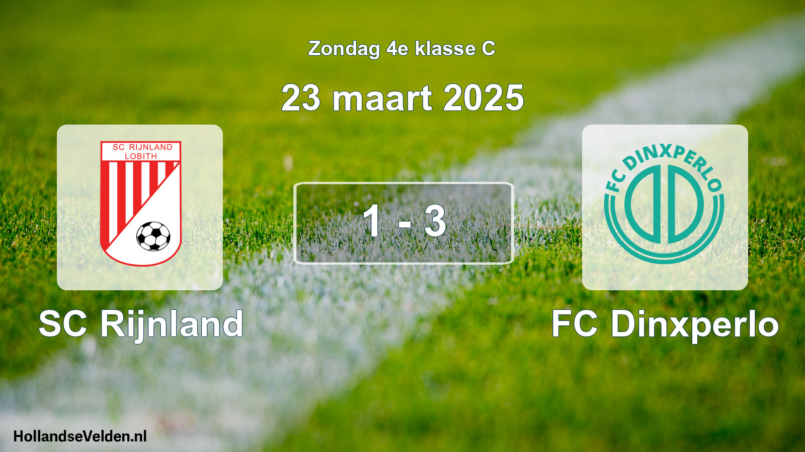 Total number of matches played: SC Rijnland - FC Dinxperlo 1 - 3 (23 March 2025)