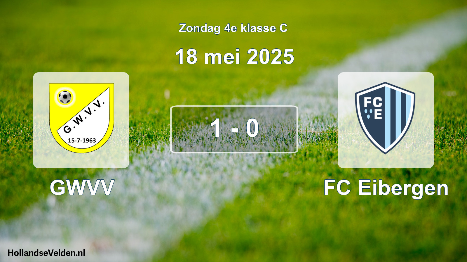 Total number of matches played: GWVV - FC Eibergen 1 - 0 (18 May 2025)