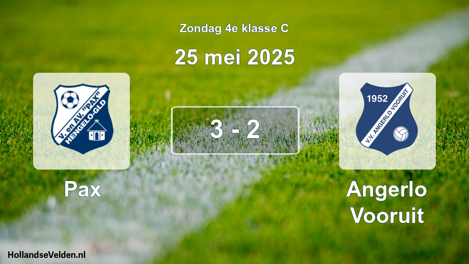 Total number of matches played: Pax - Angerlo Vooruit 3 - 2 (25 May 2025)