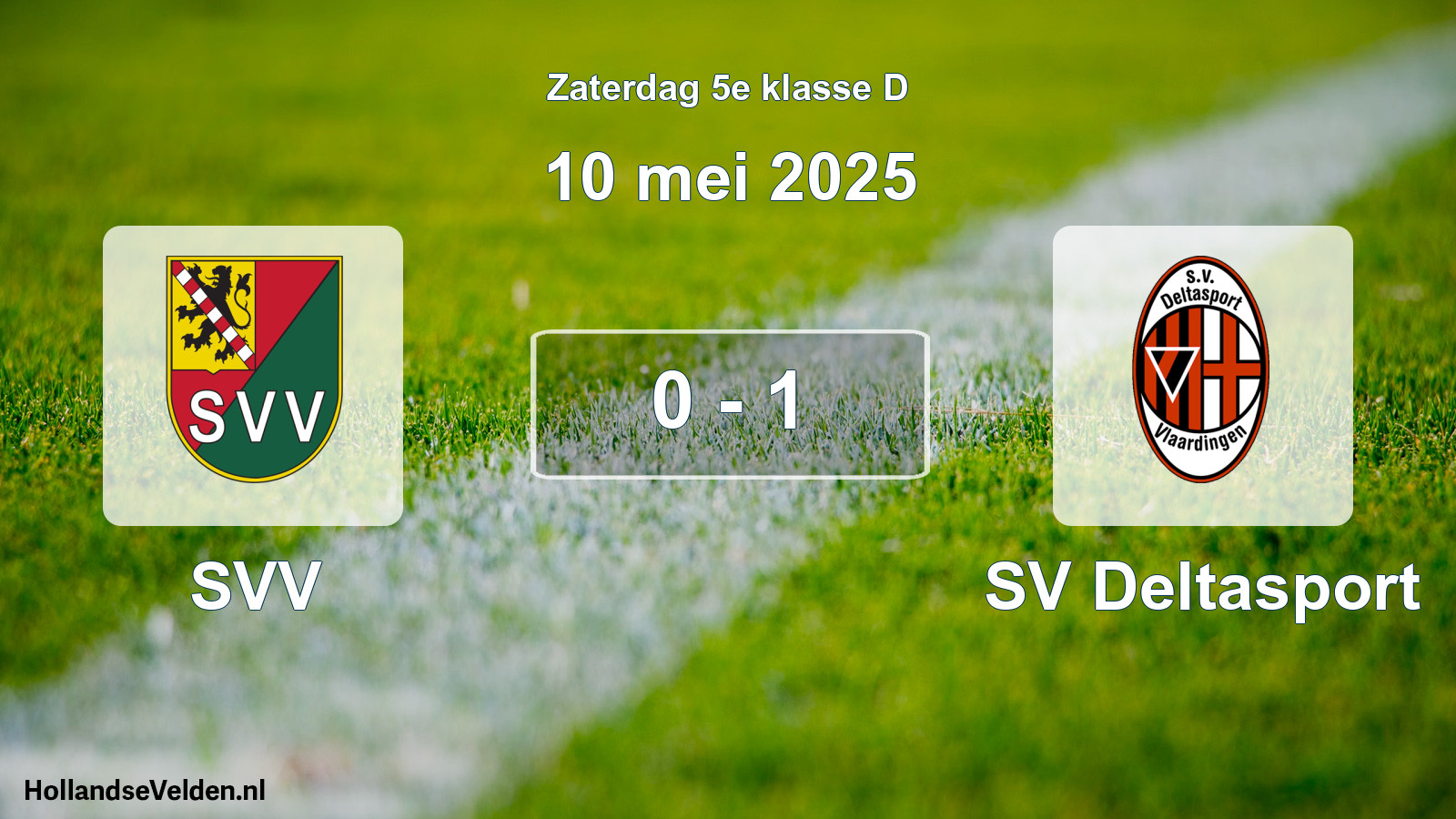 Total number of matches played: SVV - SV Deltasport 0 - 1 (10 May 2025)