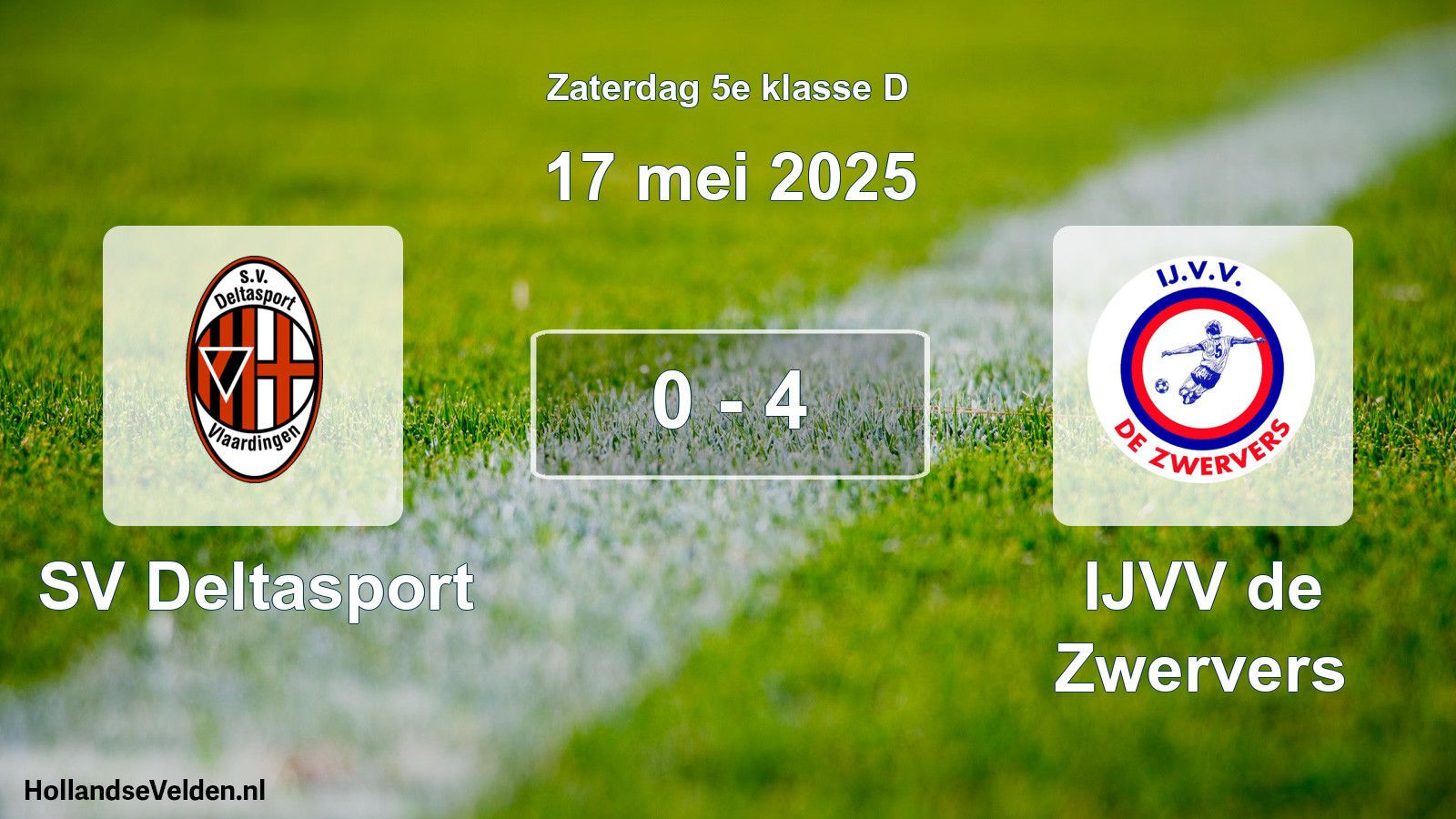 Total number of matches played: SV Deltasport - IJVV de Zwervers 0 - 4 (17 May 2025)