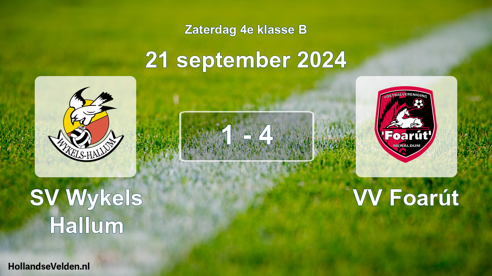 Total number of matches played: SV Wykels Hallum - VV Foarút 1 - 4 (21 September 2024)