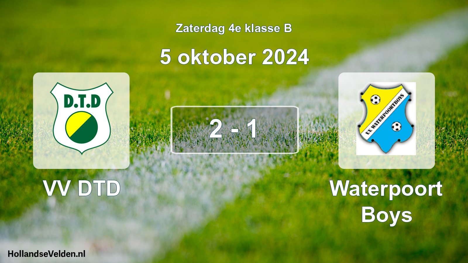 Total number of matches played: VV DTD - Waterpoort Boys 2 - 1 (5 October 2024)